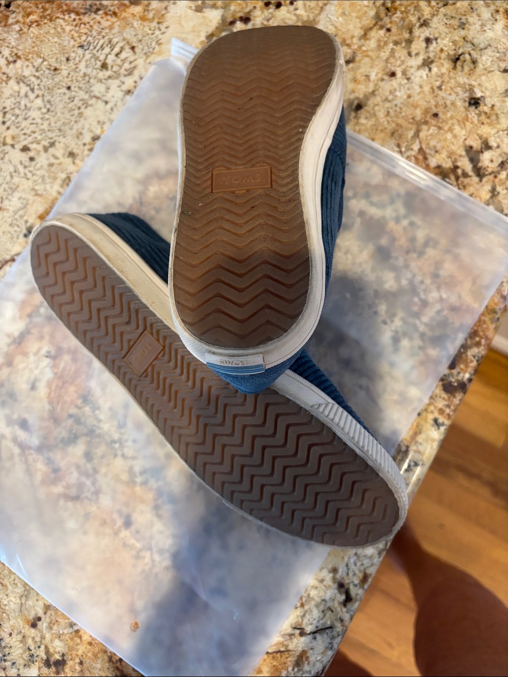 Tom’s dark royal blue slip ons - Picture 3 of 3